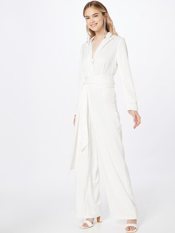 Misspap Jumpsuit in Wit: voorkant