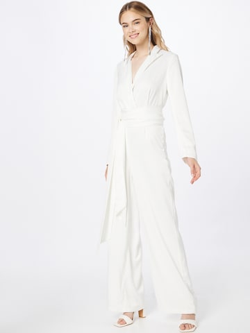 Tuta jumpsuit di Misspap in bianco: frontale