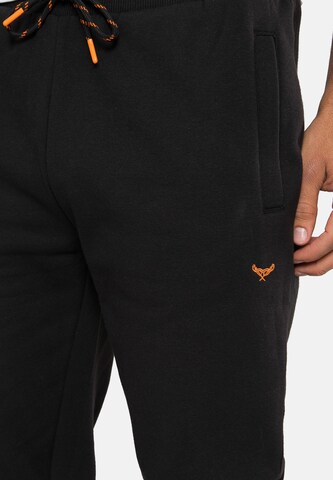 Threadbare Tapered Sweathose 'Trifoliate' in Blau