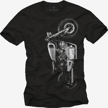 MAKAYA Shirt 'Virago' in Black: front