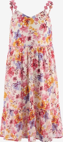 happy girls Mekko värissä vaaleanpunainen: etupuoli