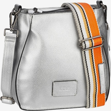 FREDsBRUDER Crossbody Bag 'Burk' in Silver: front