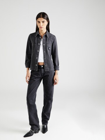 Calvin Klein Jeans Bluse in Schwarz