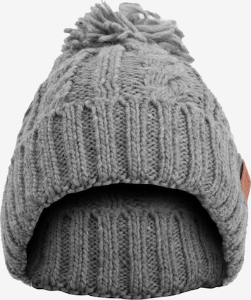 Manufaktur13 Mütze 'Rough Knit' in Grau: Vorderseite