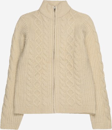 Vero Moda Girl Knit Cardigan 'Vmalba' in Beige: front