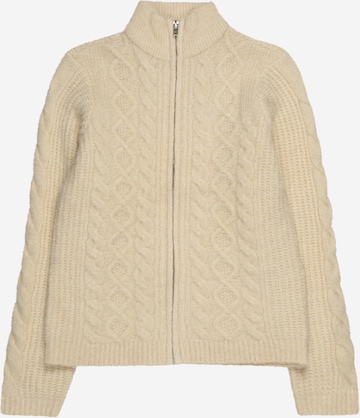 Vero Moda Girl Gebreid vest 'ALBA' in Beige: voorkant