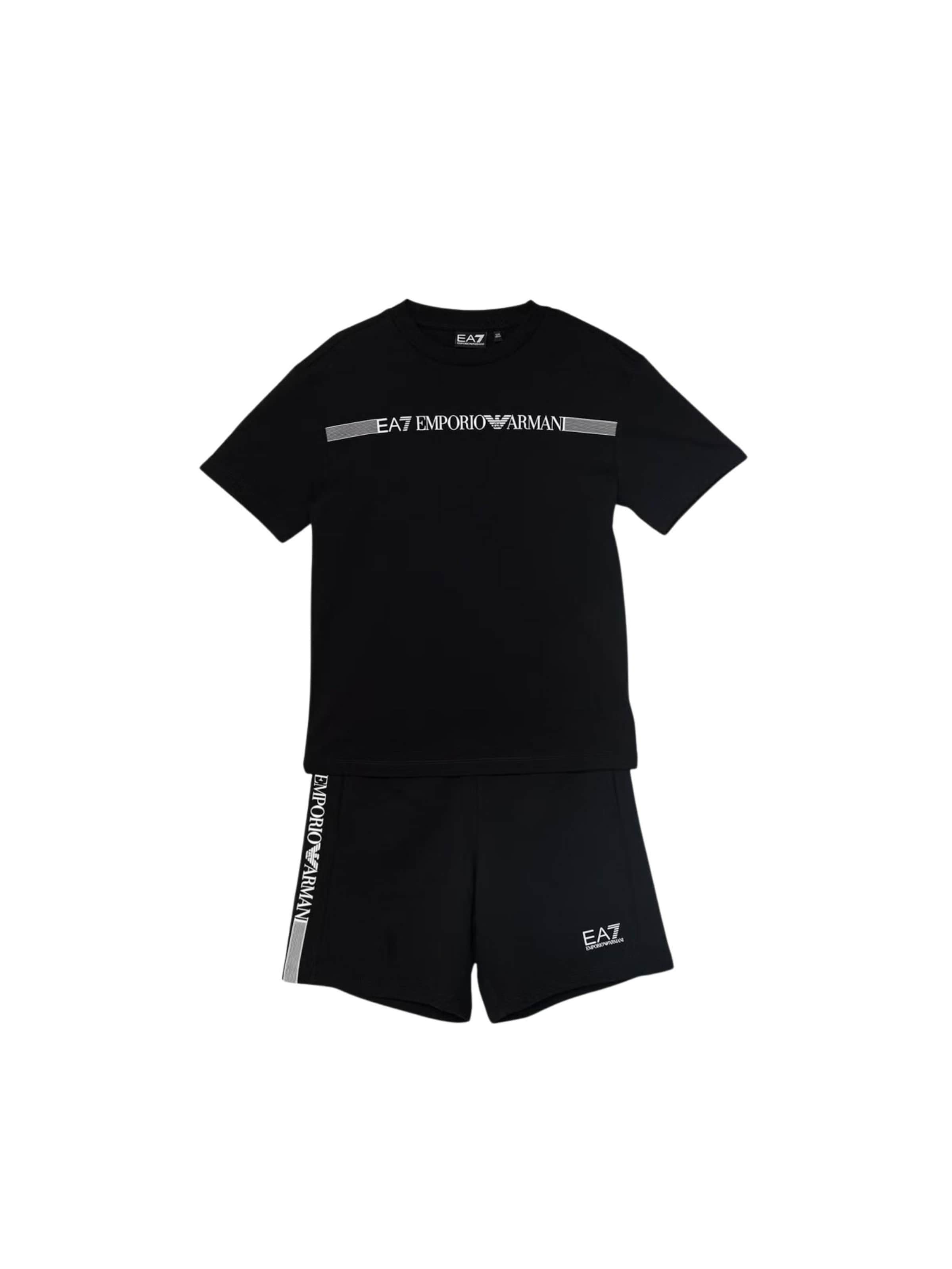 Set EA7 Emporio Armani en noir : devant