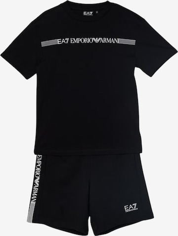 Set EA7 Emporio Armani en noir : devant