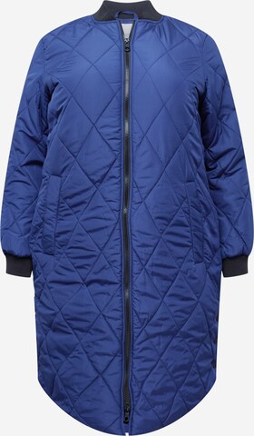 ONLY Carmakoma Between-Season Jacket 'Carrot' in Blue: front