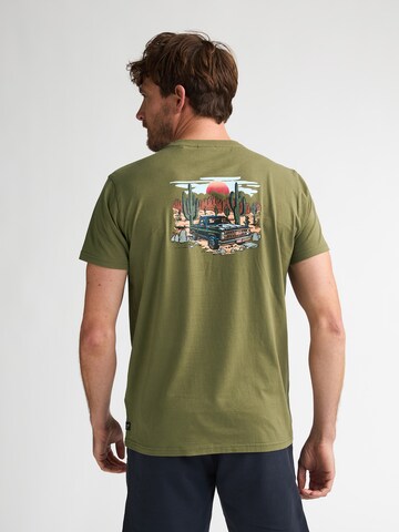 Petrol Industries Tričko - Zelená: predná strana