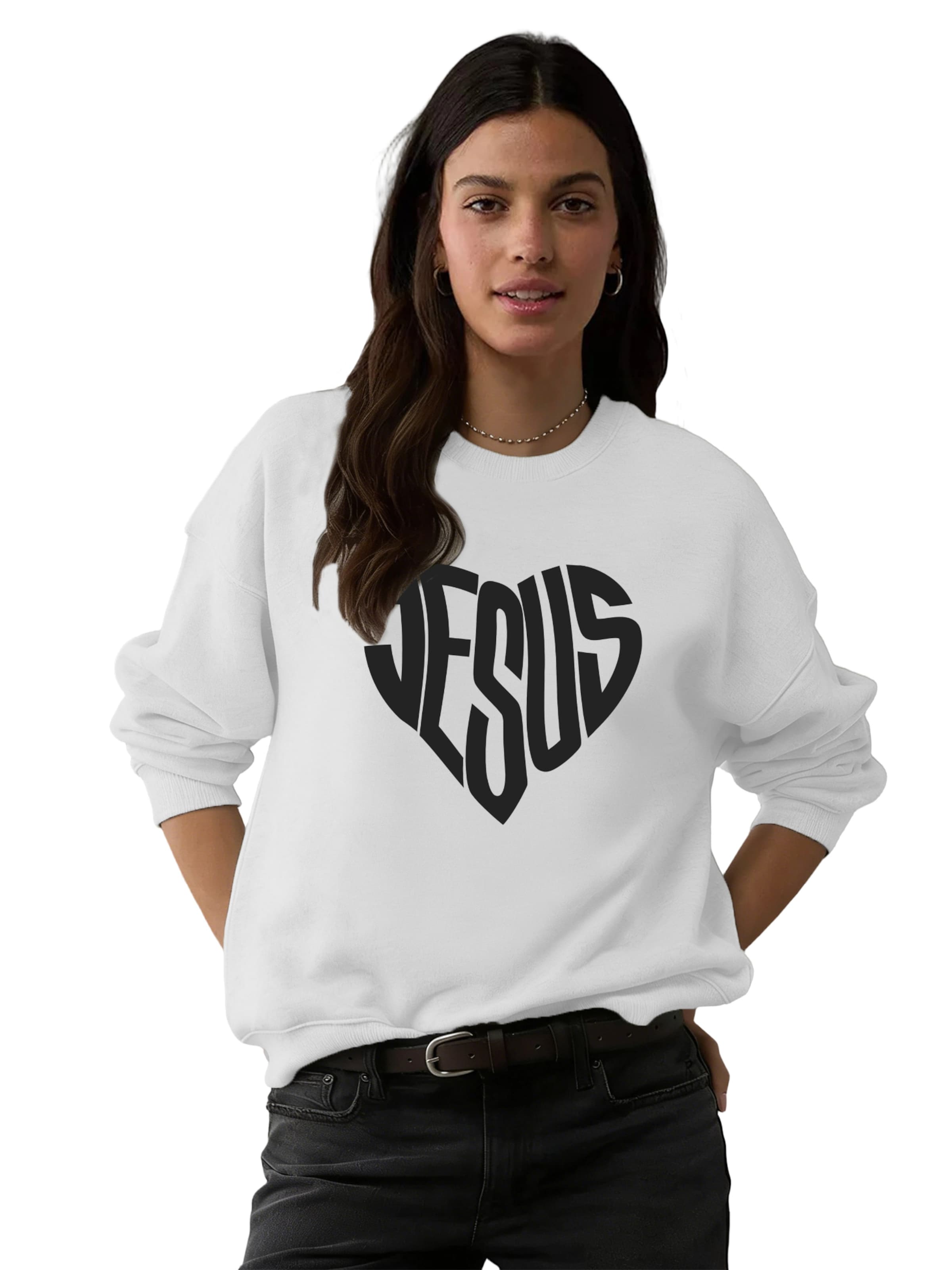 GORHEY - Sudadera en blanco: frente