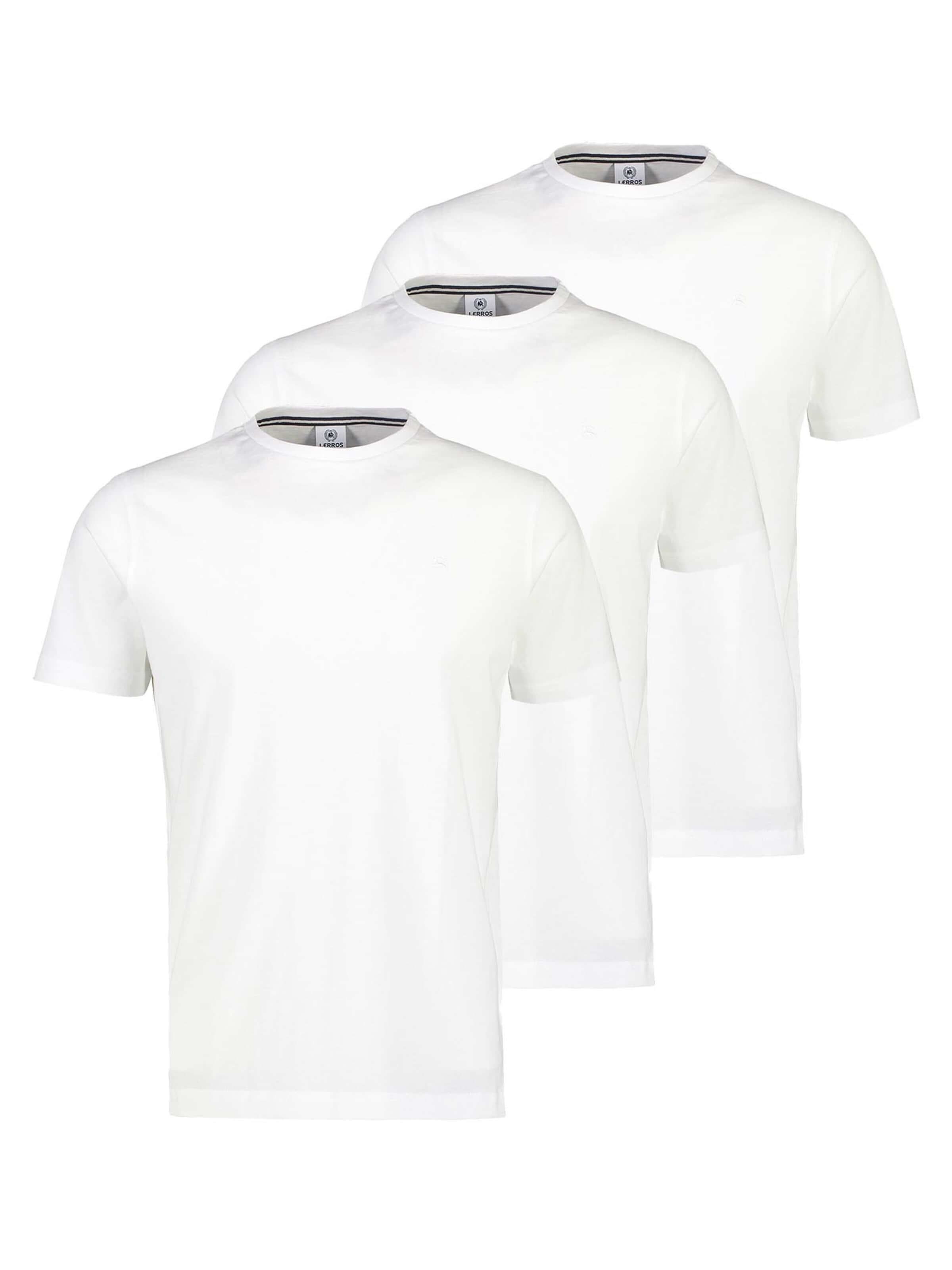 LERROS Shirt 'Basic'‌‌‌‌ in Weiß: Vorderseite