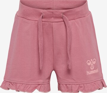 Hummel Regular Broek 'Talya' in Roze: voorkant