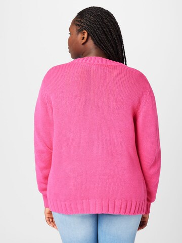 Cardigan 'MILLE' ONLY Carmakoma en rose