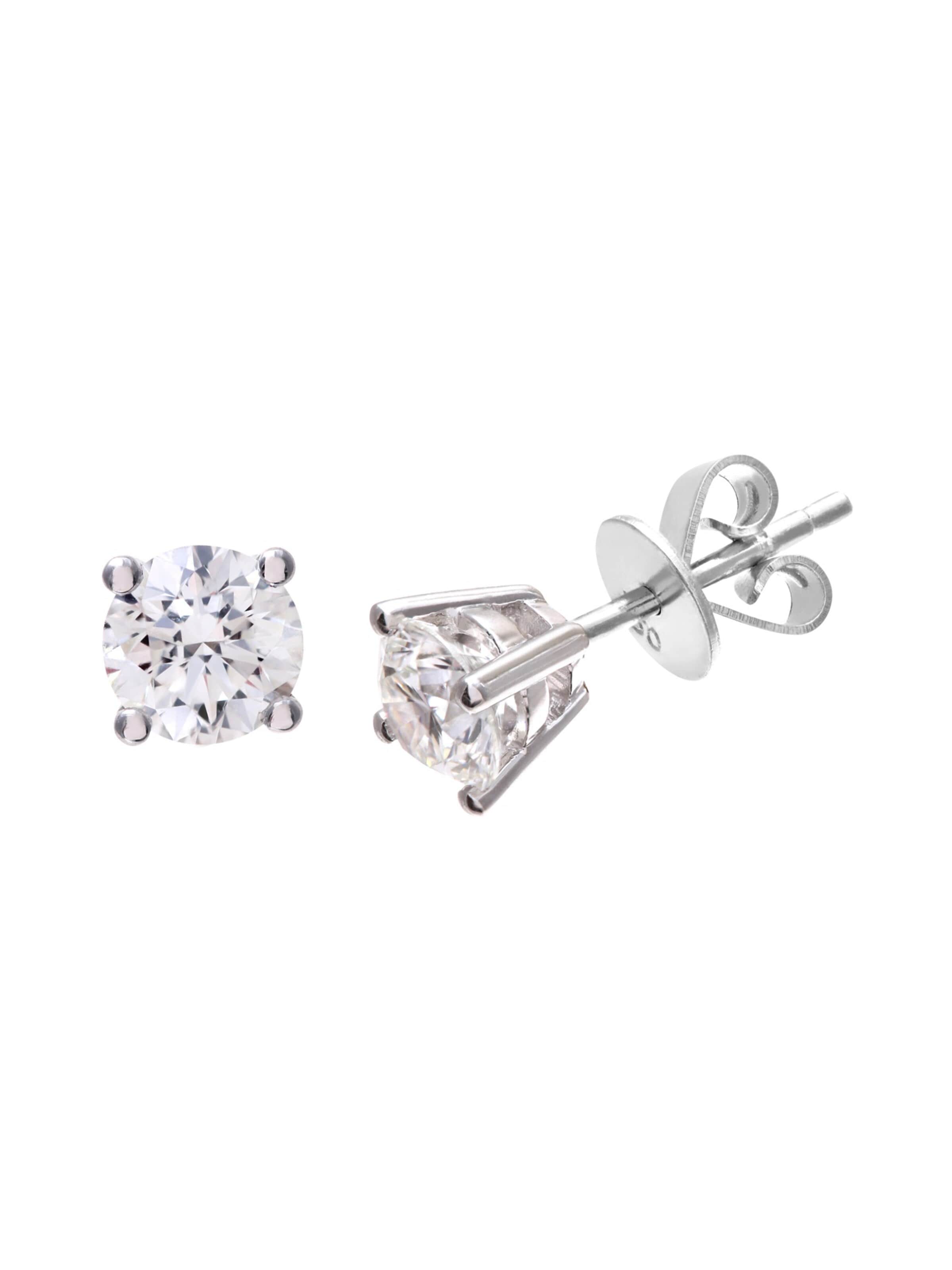 DIAMANT LETERNEL Earrings in Silver: front