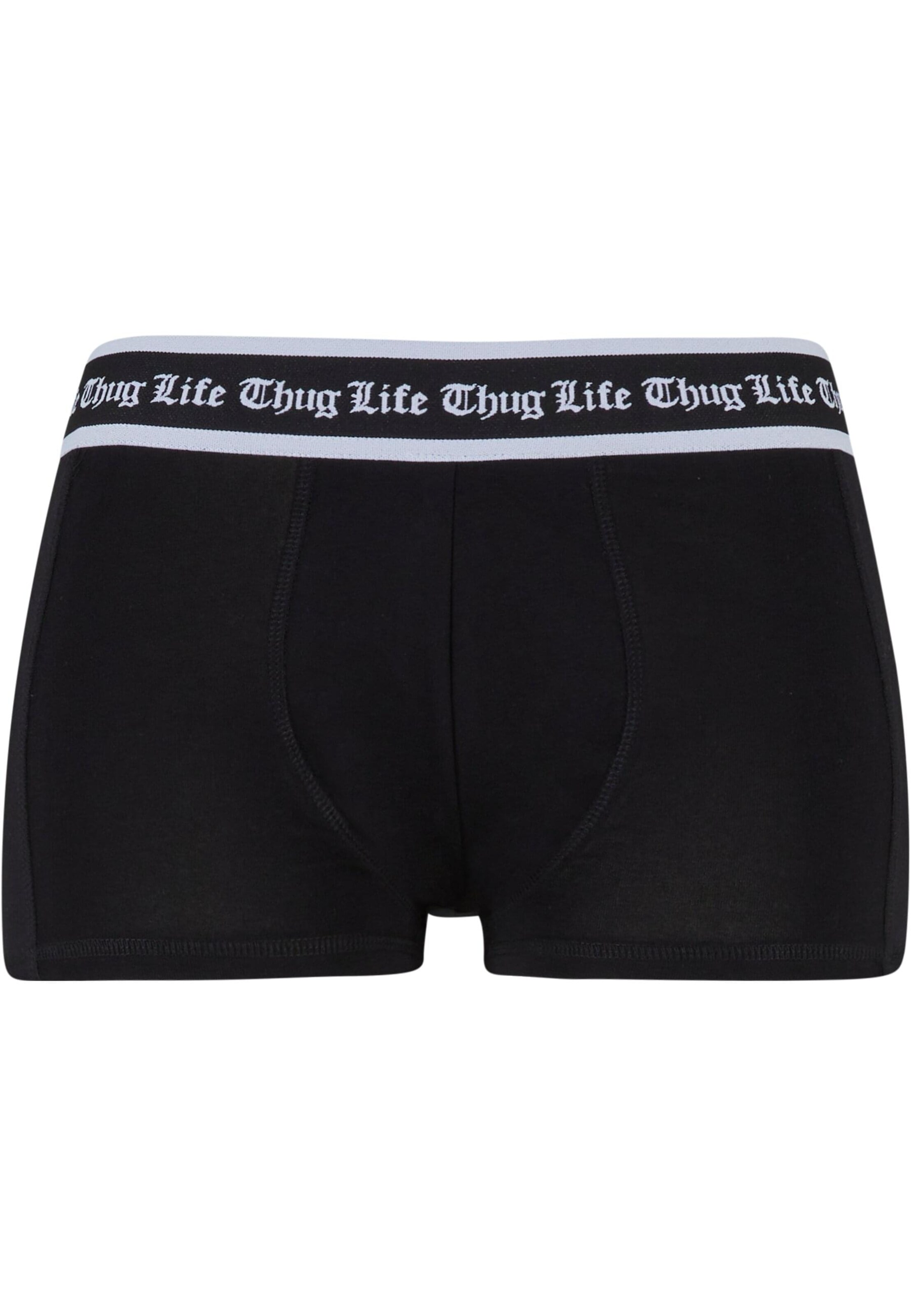 Thug Life Pants in Schwarz: Vorderseite