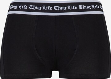 Boxer di Thug Life in nero: frontale