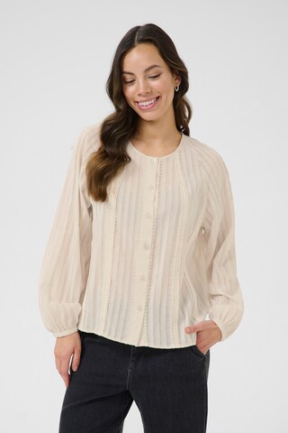 Chemisier Cream en beige : devant