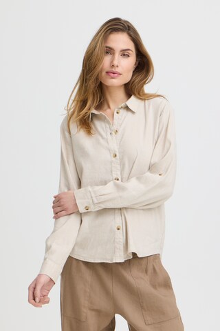 Chemisier 'PZLUCA' Pulz en beige : devant