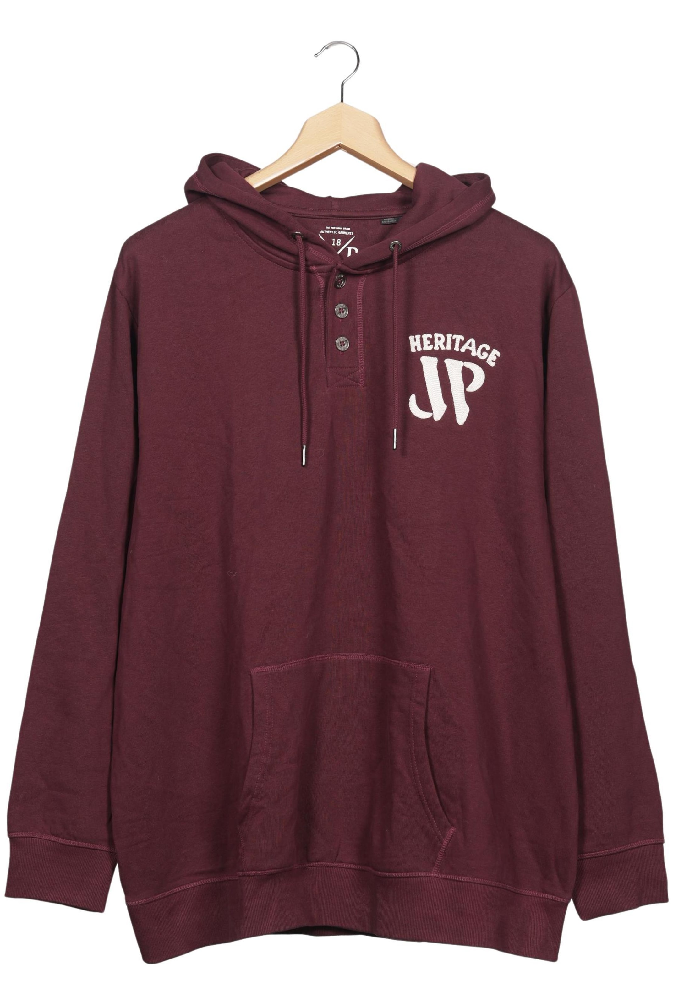JP1880 Kapuzenpullover 6XL in Rot: Vorderseite