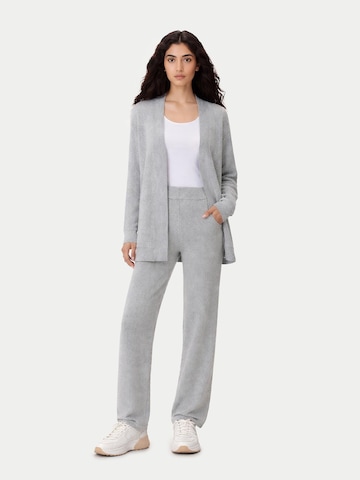 Cardigan 'Ajour Knit Open-Front Cashmere Cardigan' GOBI Cashmere en gris