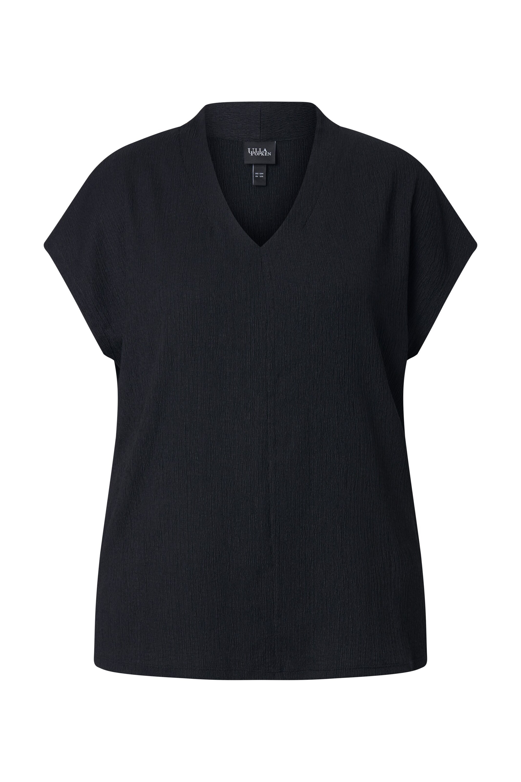 Ulla Popken Shirt in Schwarz: Vorderseite