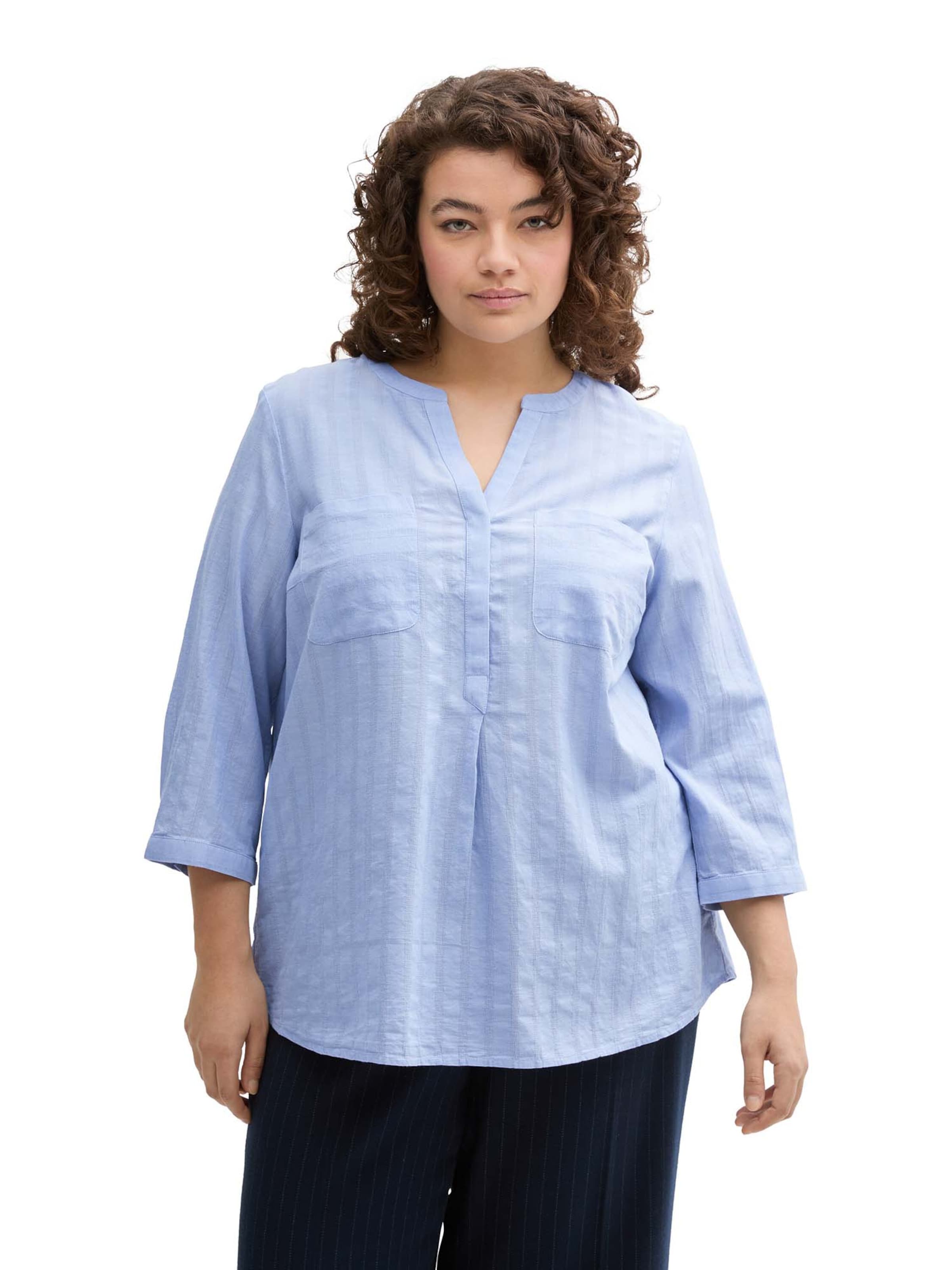 Tom Tailor Women + Μπλούζα σε μπλε: μπροστά