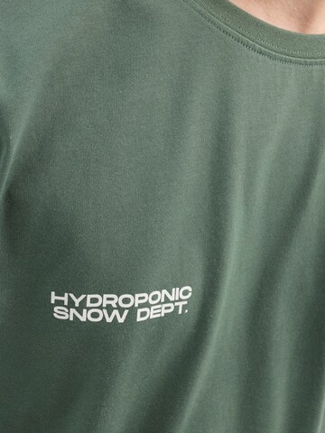 hydroponic - Camiseta 'Hydroponic x Peanuts Regular-Fit Long-Sleeve Ski Lift T-Shirt' en verde