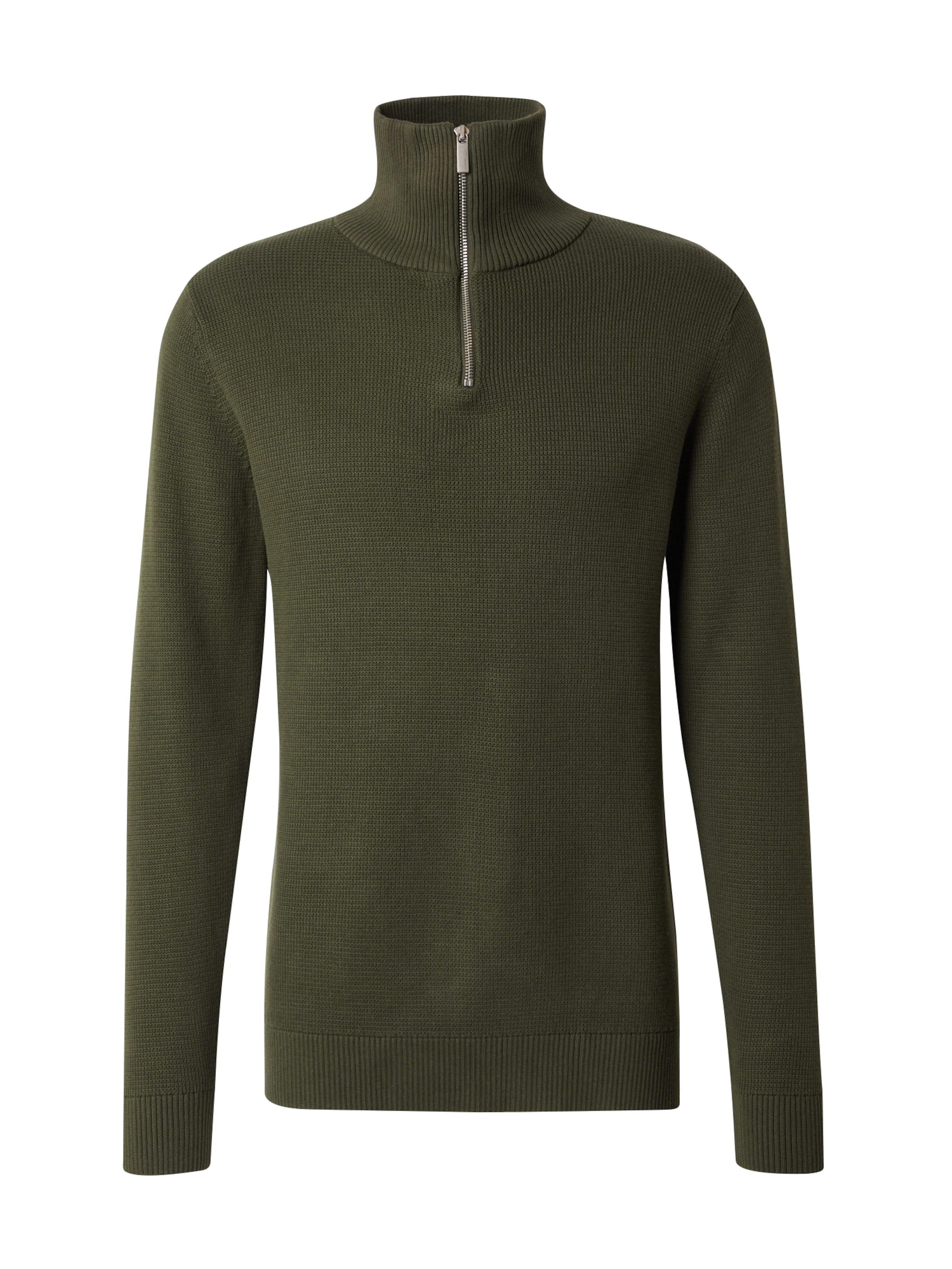 Pull-over 'SLHBORA' SELECTED en vert : devant