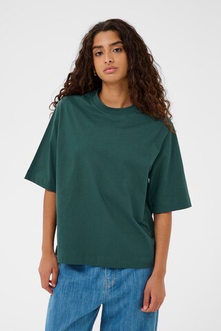 T-shirt 'SLJina' SOAKED IN LUXURY en vert : devant