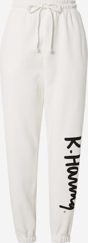 Cotton On Tapered Pants in White: front