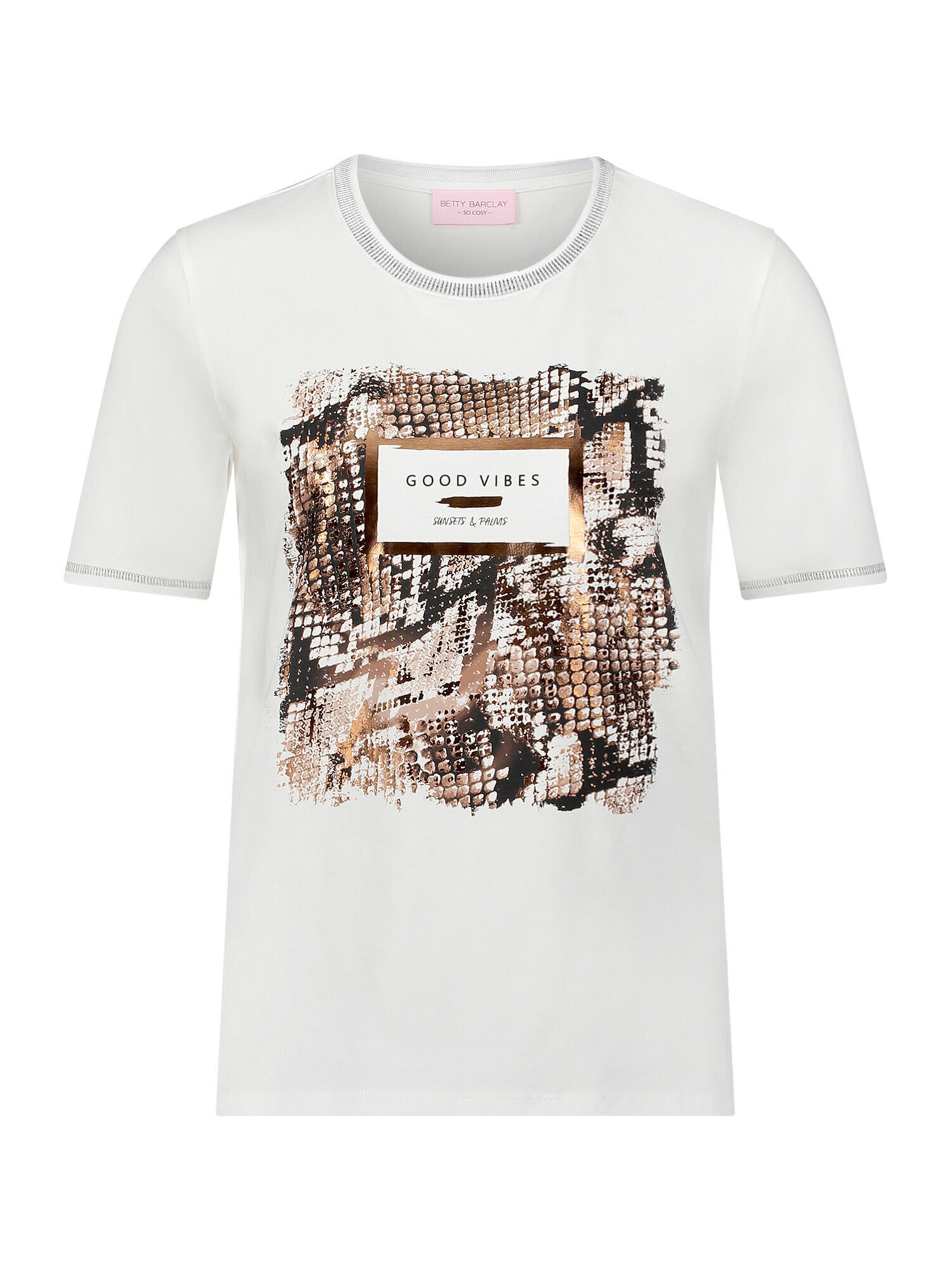 T-shirt Betty Barclay en blanc : devant