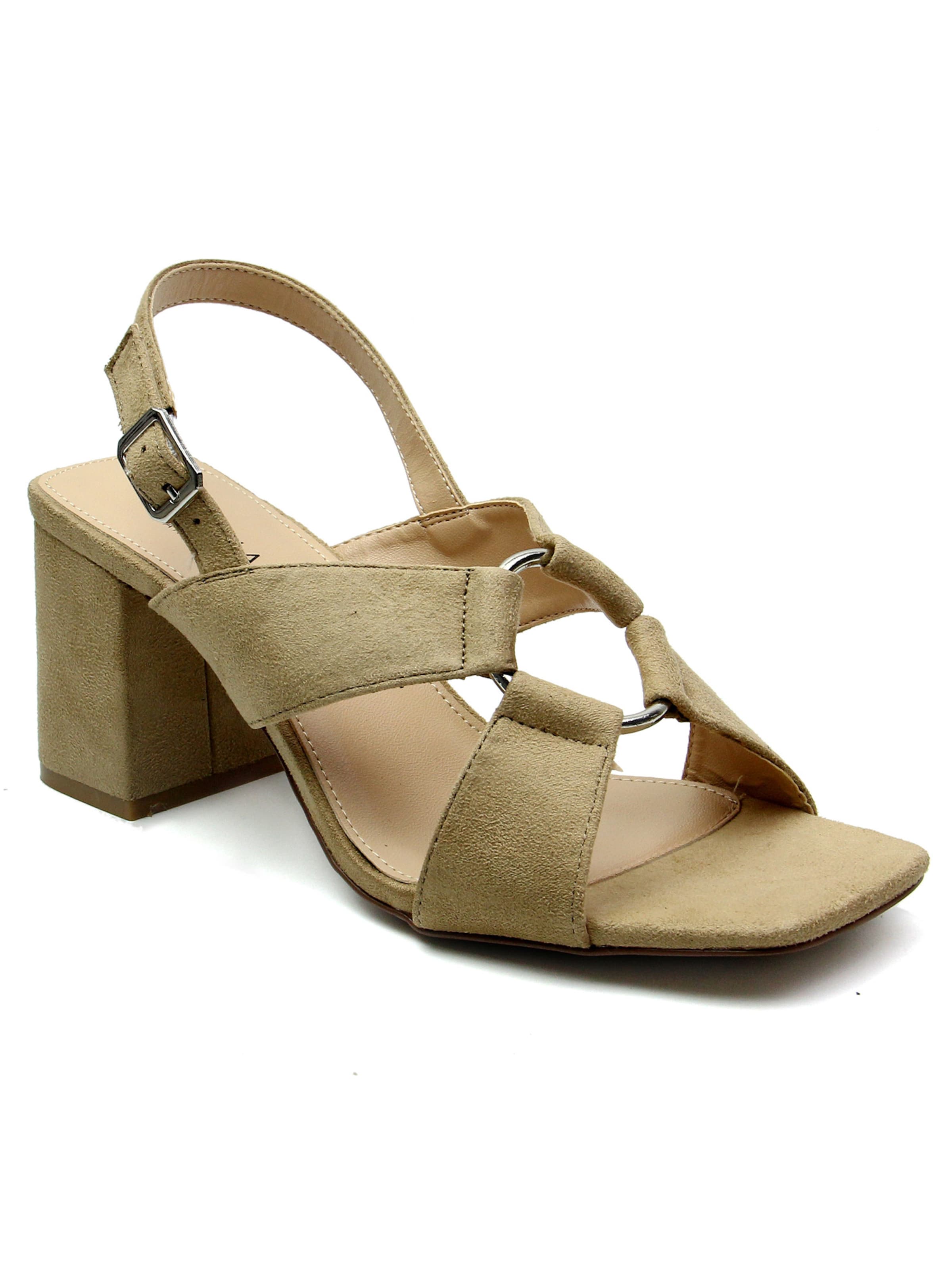 Celena - Sandalias con hebilla 'Christel' en marrón