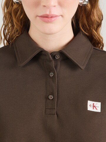 Sweat-shirt Calvin Klein Jeans en marron