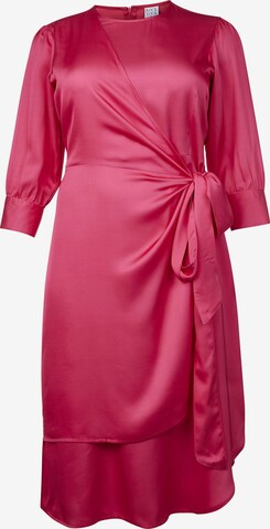 Rock Your Curves by Angelina K. Cocktail Dress in Pink: front