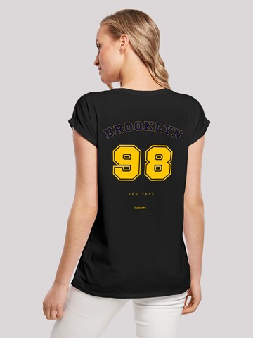 F4NT4STIC Shirt 'Brooklyn 98 NY' in Schwarz: predná strana