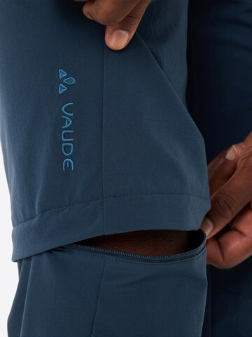 VAUDE Regular Outdoorbroek 'Yaras' in Blauw