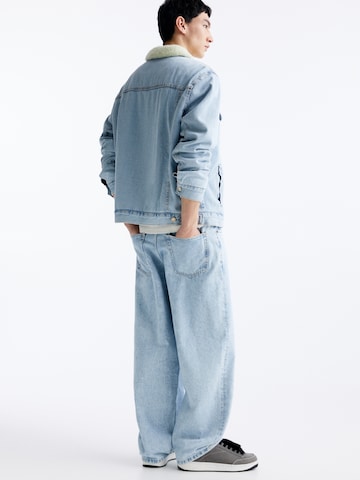 Pull&Bear Prehodna jakna | modra barva