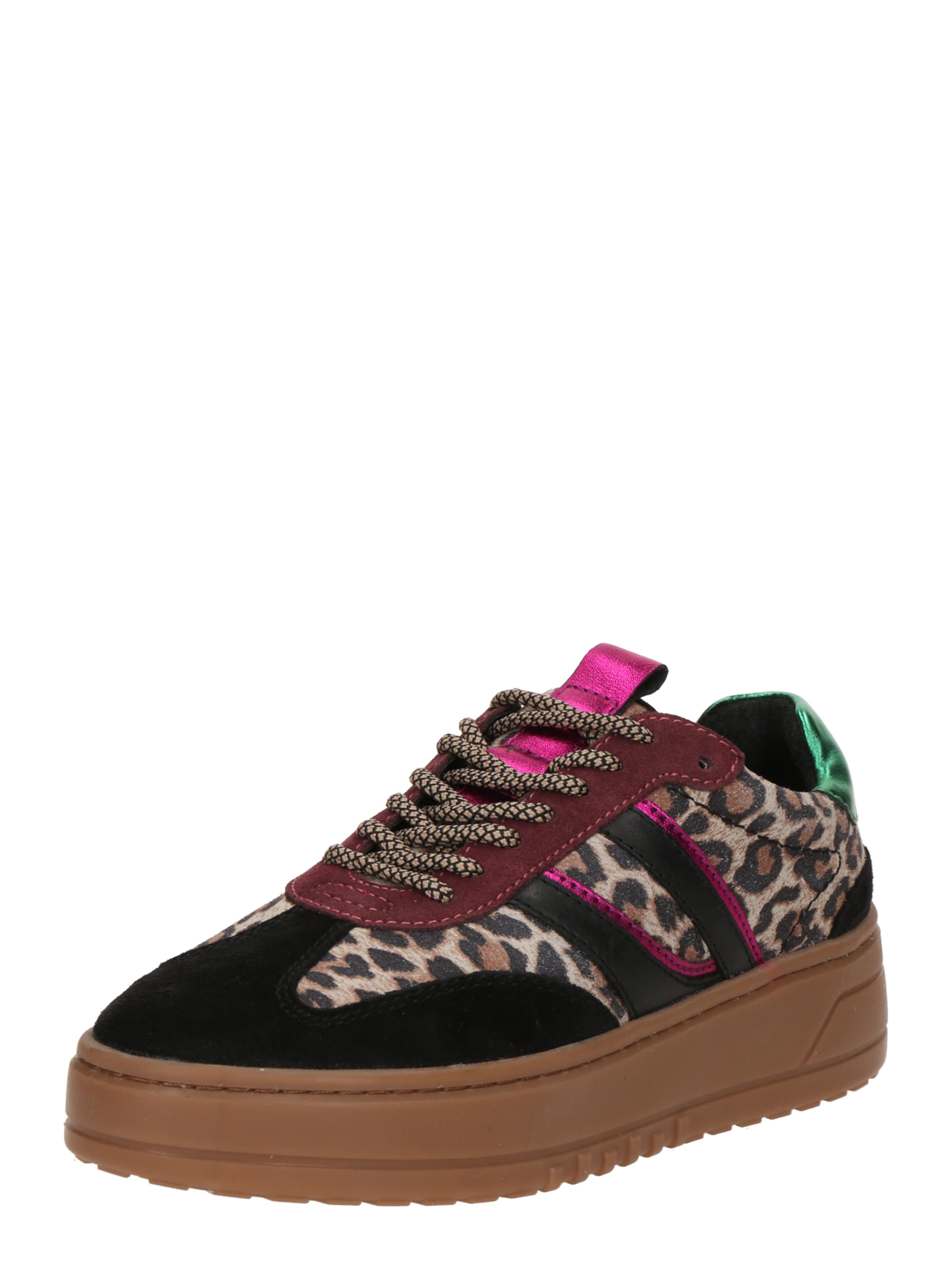 PS Poelman Σνίκερ χαμηλό σε μαύρο: μπροστά