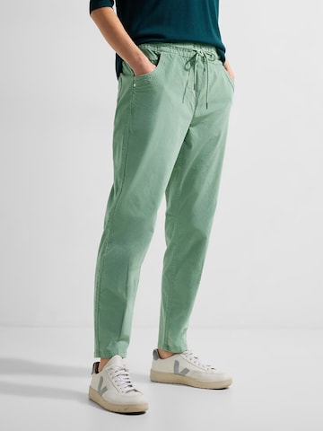 CECIL Slim fit Pants 'Tracey' in Green: front