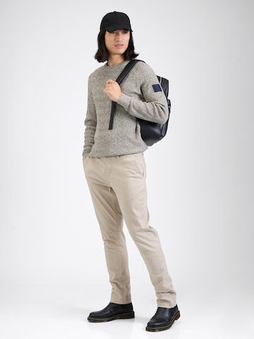 Regular Pantalon chino 'Malik' Bruun & Stengade en beige