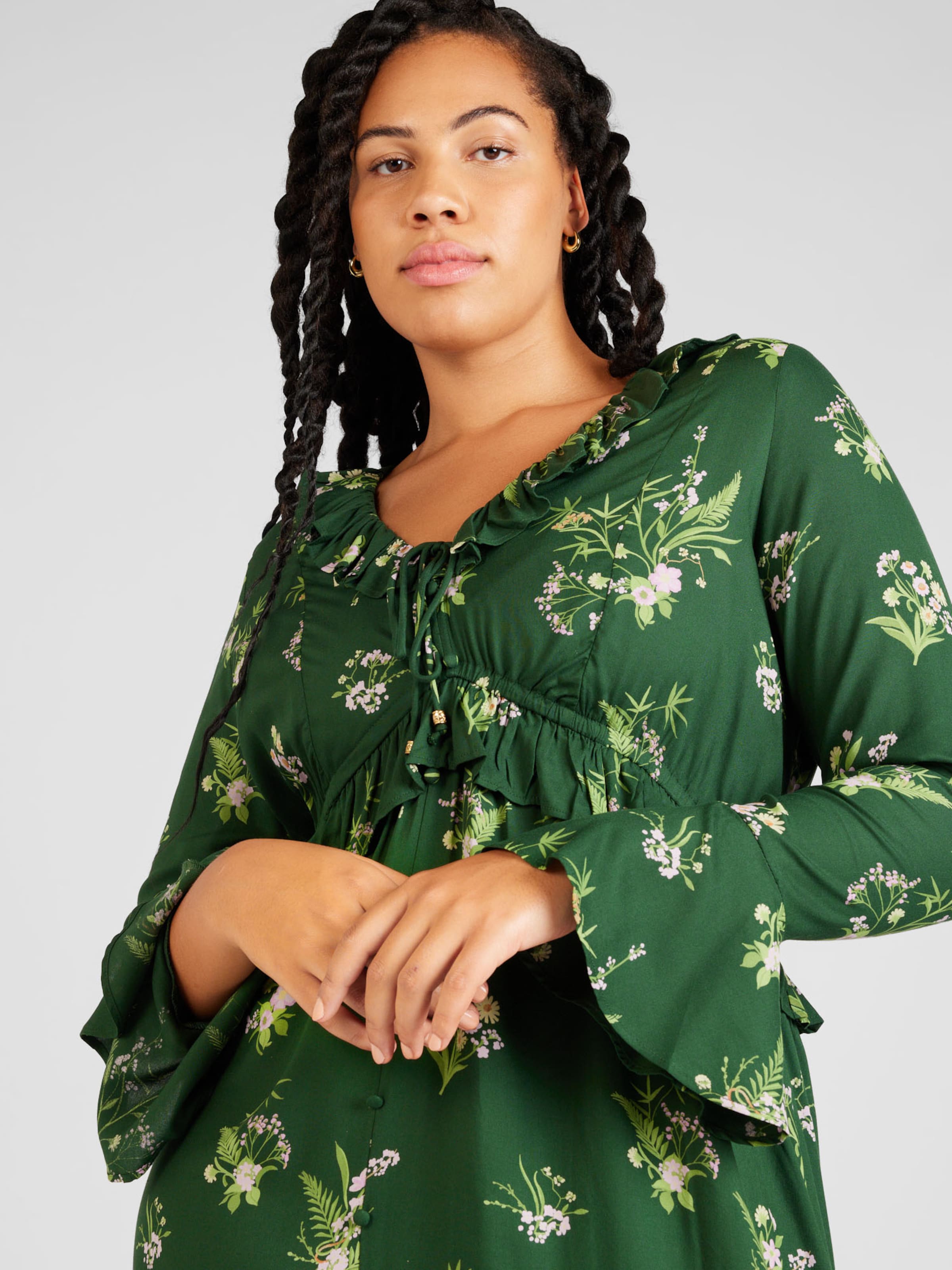 River Island Plus Shirt Dress in Green Pastel Green ABOUT YOU