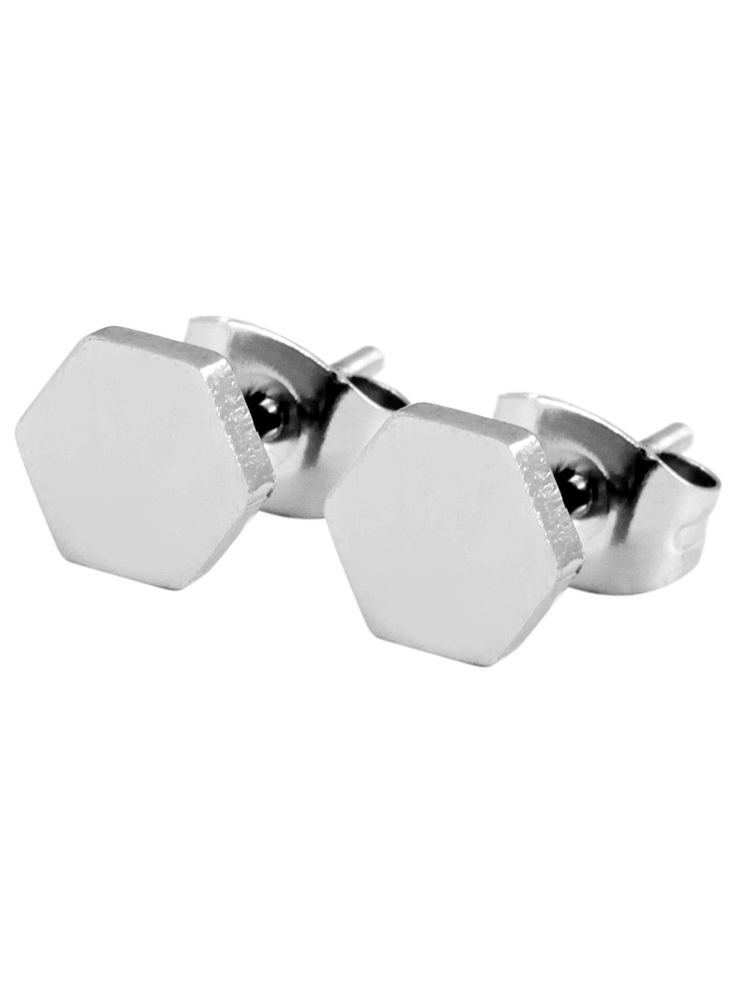 Akzent Earrings 'Taimi, langlebig' in Silver: front