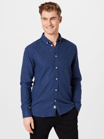 anerkjendt Regular fit Button Up Shirt 'KONRAD' in Blue: front