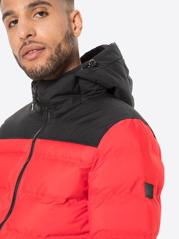 INDICODE JEANS Regular fit Between-Season Jacket 'Eberhardy' in Red