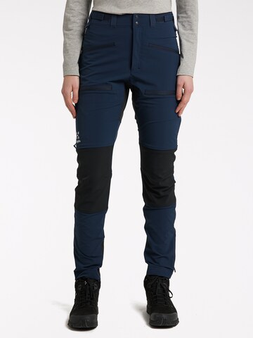 Haglöfs Slimfit Outdoorhose in Blau: Vorderseite