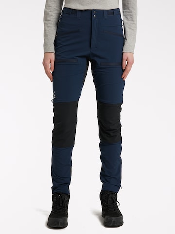 Haglöfs Slim fit Outdoor Pants in Blue: front