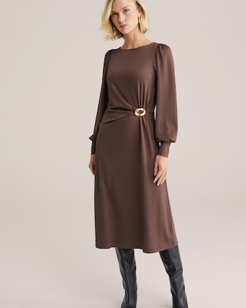 WE Fashion Kleit, värv pruun