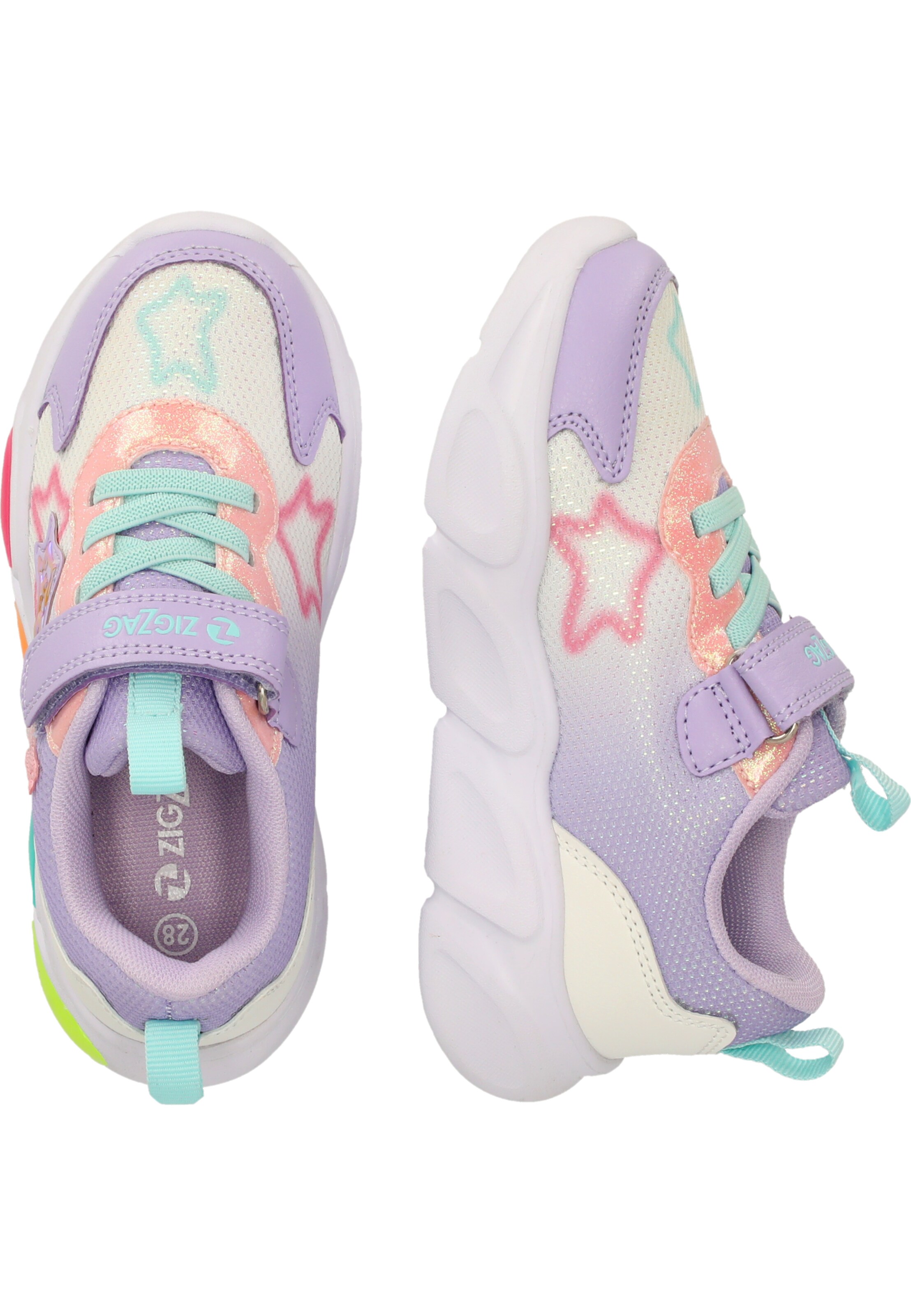 ZigZag Sneakers 'Fiora' in Purple