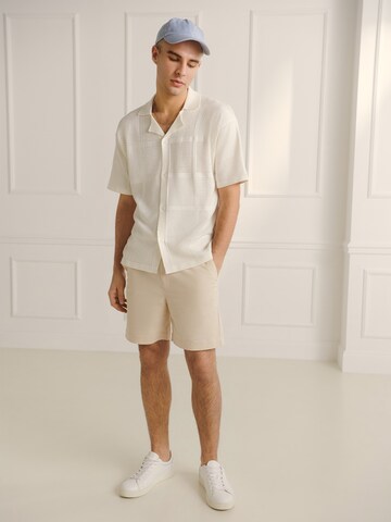 Guido Maria Kretschmer Men Regular Trousers 'Jonas' in Beige